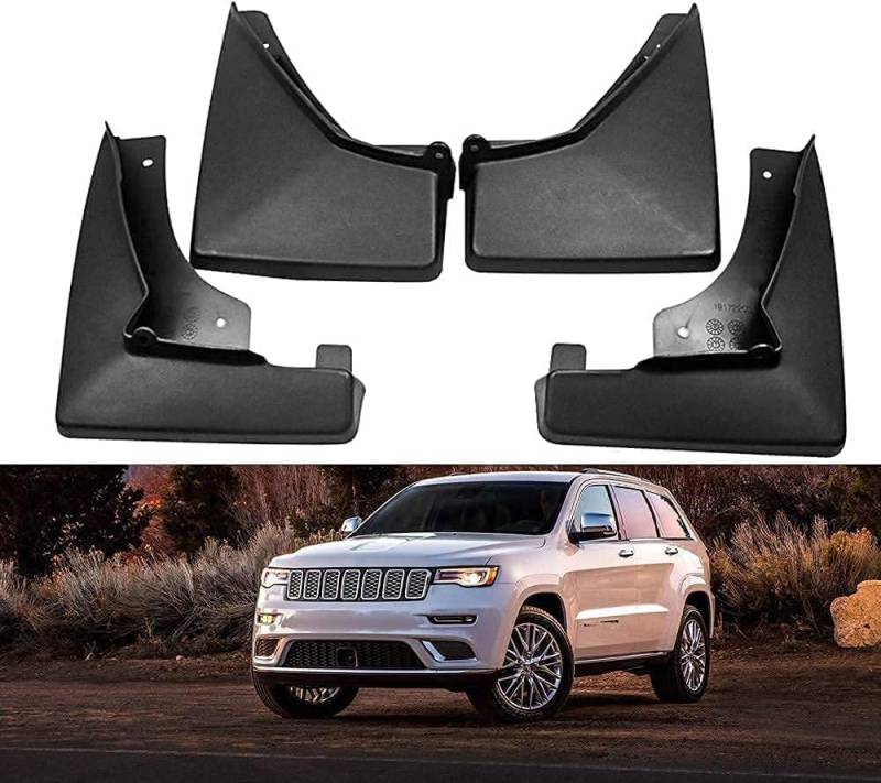 4 Stück Auto Schmutzfänger, für Jeep Grand Cherokee 2011 2012 2013 2014 2015 2016 2017 2018 2019 Vordere Hintere Spritzschutz Fender Schutzblech Radkotflügel Kratzfestem Kotflügel von ZANLIZ