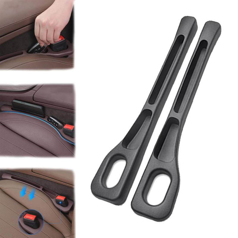 ZANWANXIN Vehicle-Mounted Gap Leak-Proof Filling Strip, Car Seat Gap Filler Organizer with Phone Holders, Universal Car Seat Gap Filler for Car SUV Truck (Black) von ZANWANXIN