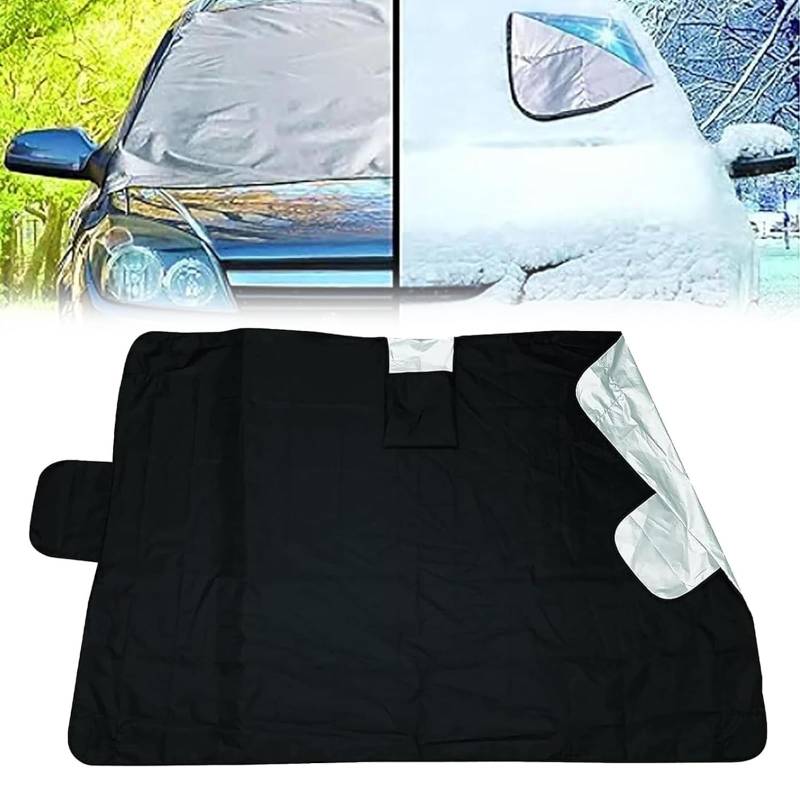 ZANWANXIN Weatherforce 360 All-Weather Windshield Cover, Weatherforce 360 All-Weather Sunshade Ice Cover 2pk, Weatherforce Windshield Protector, Windshield Cover for Ice and Snow (200 * 70) von ZANWANXIN