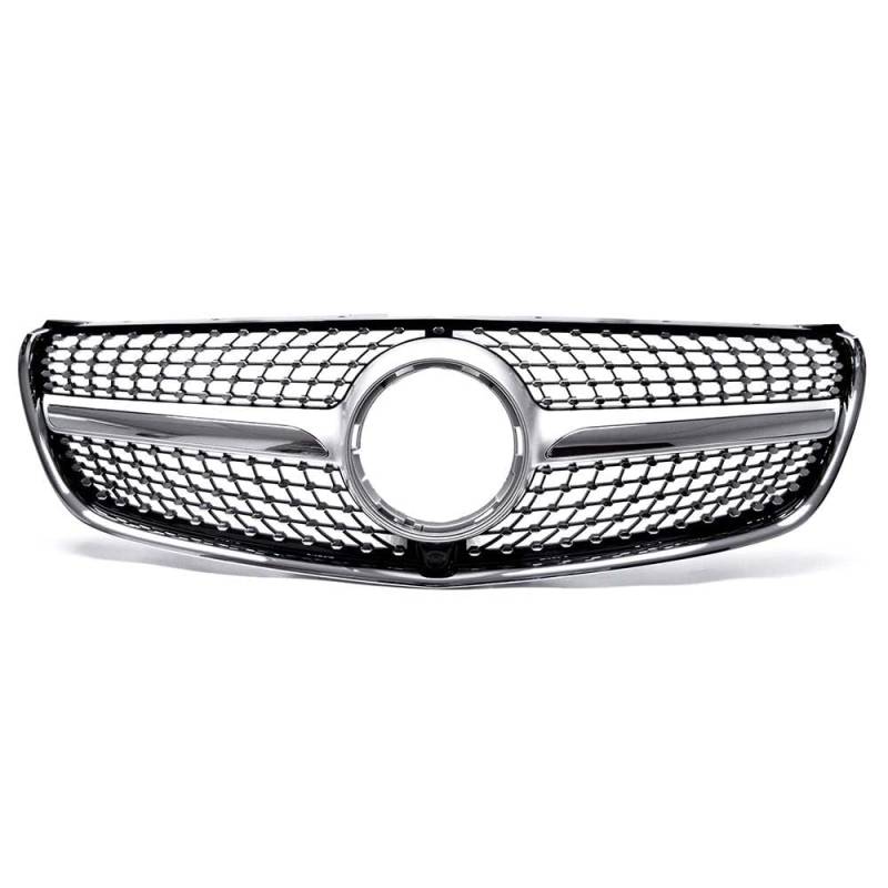 Auto Frontgrills, für Benz V Klasse W447 V250 V260 2014 2015 2016 2017 2018 Auto Kühlergrill Frontstoßstangenhaube Auto Außendekorationszubehör,B von ZAPORA