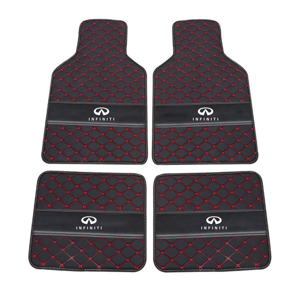 Custom Auto FußMatten,für Infiniti JX 2011-2013 PU Leder Auto Fußmatten Automatten Allwetter Leder Vorne Hinten Automatten Auto Matte Car Mats,C von ZAPORA