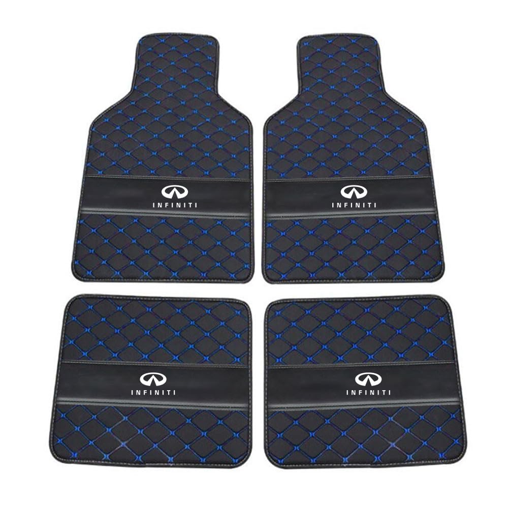 Custom Auto FußMatten,für Infiniti QX80 2004 PU Leder Auto Fußmatten Automatten Allwetter Leder Vorne Hinten Automatten Auto Matte Car Mats,D von ZAPORA