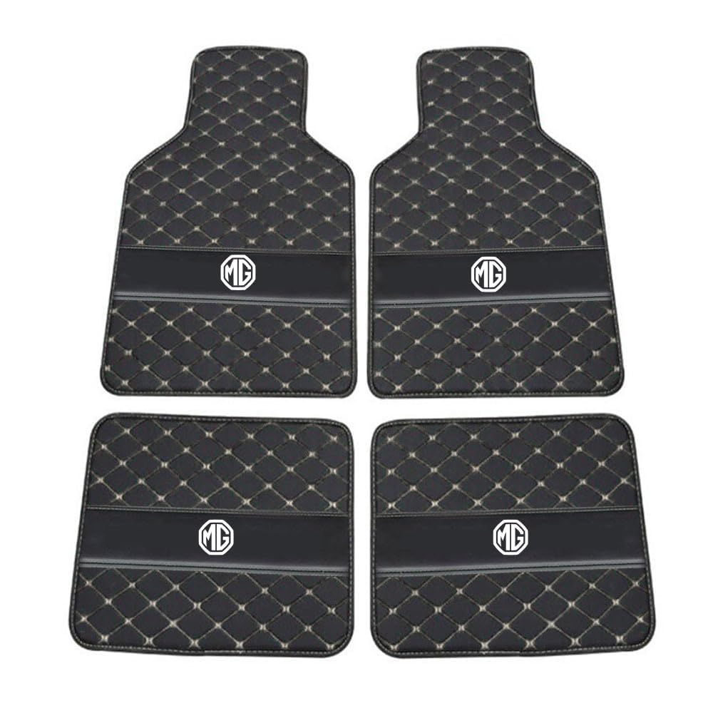 Custom Auto FußMatten,für MG Navigators 2020-2022 PU Leder Auto Fußmatten Automatten Allwetter Leder Vorne Hinten Automatten Auto Matte Car Mats,C von ZAPORA