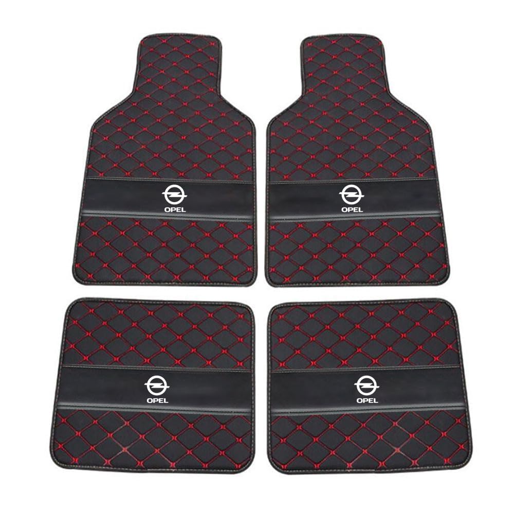 Custom Auto FußMatten,für Opel Mokka/Mokka X 2012-2023 2024 PU Leder Auto Fußmatten Automatten Allwetter Leder Vorne Hinten Automatten Auto Matte Car Mats,B von ZAPORA