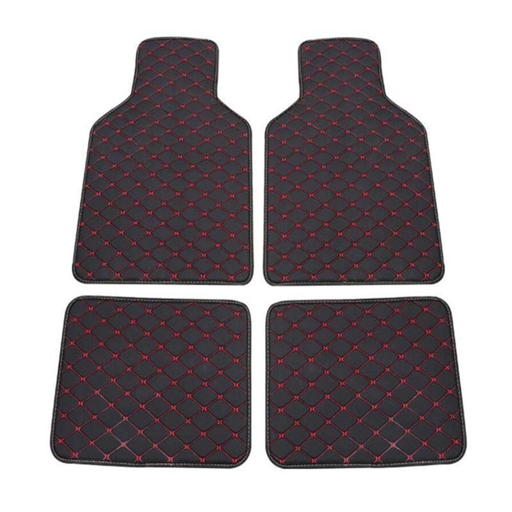 Custom Auto FußMatten,für VW Golf III Cabrio/Cabriolet (1E7) 1993-1998 PU Leder Auto Fußmatten Automatten Allwetter Leder Vorne Hinten Automatten Auto Matte Car Mats,B von ZAPORA