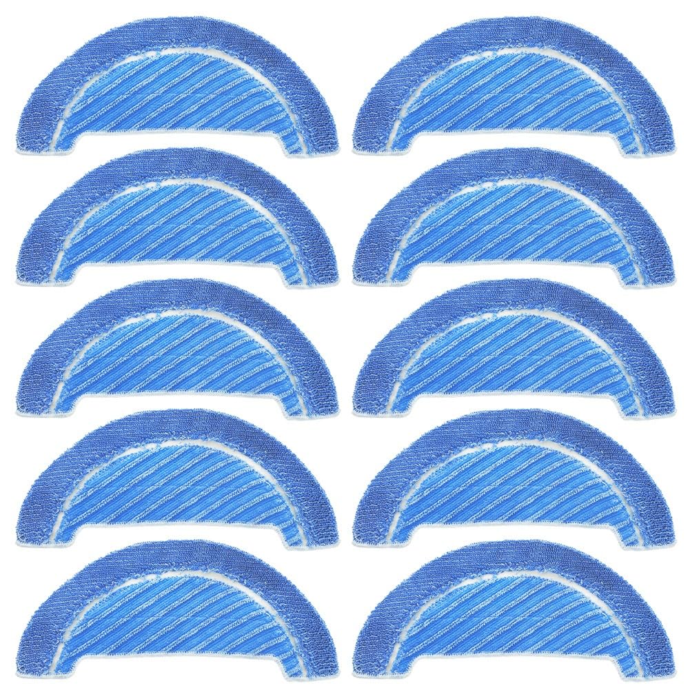 ZAPYVET 10/4 Stück Wischlappen, for Cecotec, for Conga Flash Connected Titanium, Ersatz for trockene und nasse Nutzung, Wischtücher, Pad, Bodenreinigung Ersatz-Mopp-Pads(10 Pack) von ZAPYVET