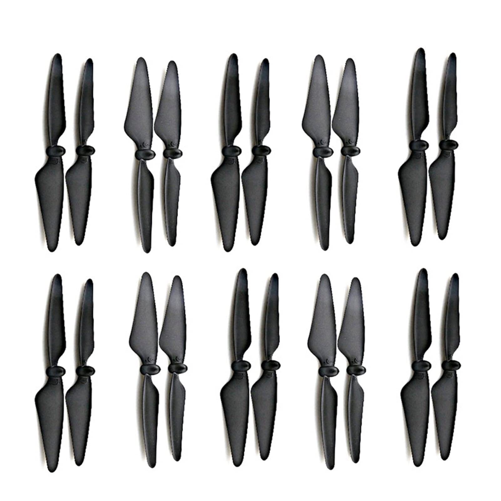 ZAPYVET 10 Stück CW + 10 Stück CCW Propellerblätter Propeller, for HUBSAN H501S X4 / H501C MJX B3 RC Quadcopter Ersatzteil Drohnen-Propeller-Set(Black) von ZAPYVET