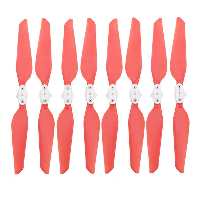 ZAPYVET 2/4/8 Stück Quick-Release Faltbare Requisitenblätter, for Millet, for FIMI X8 SE 2020 Propeller Quadcopter Zubehör Drohnen-Propeller-Set(8pcs red) von ZAPYVET