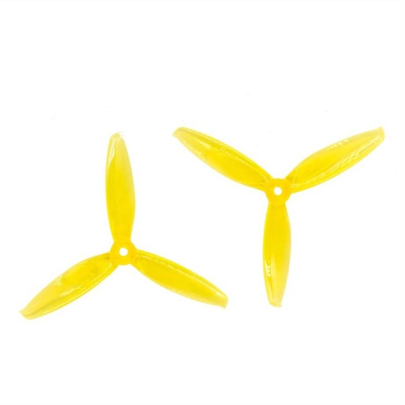 ZAPYVET 24 Stück/12 Paar 3-Blatt Windancer Propeller Propeller FPV Racing Drone Freestyle T5043C 5x4,3 Zoll PC Drohnen-Propeller-Set(12pairCrystal Yellow) von ZAPYVET