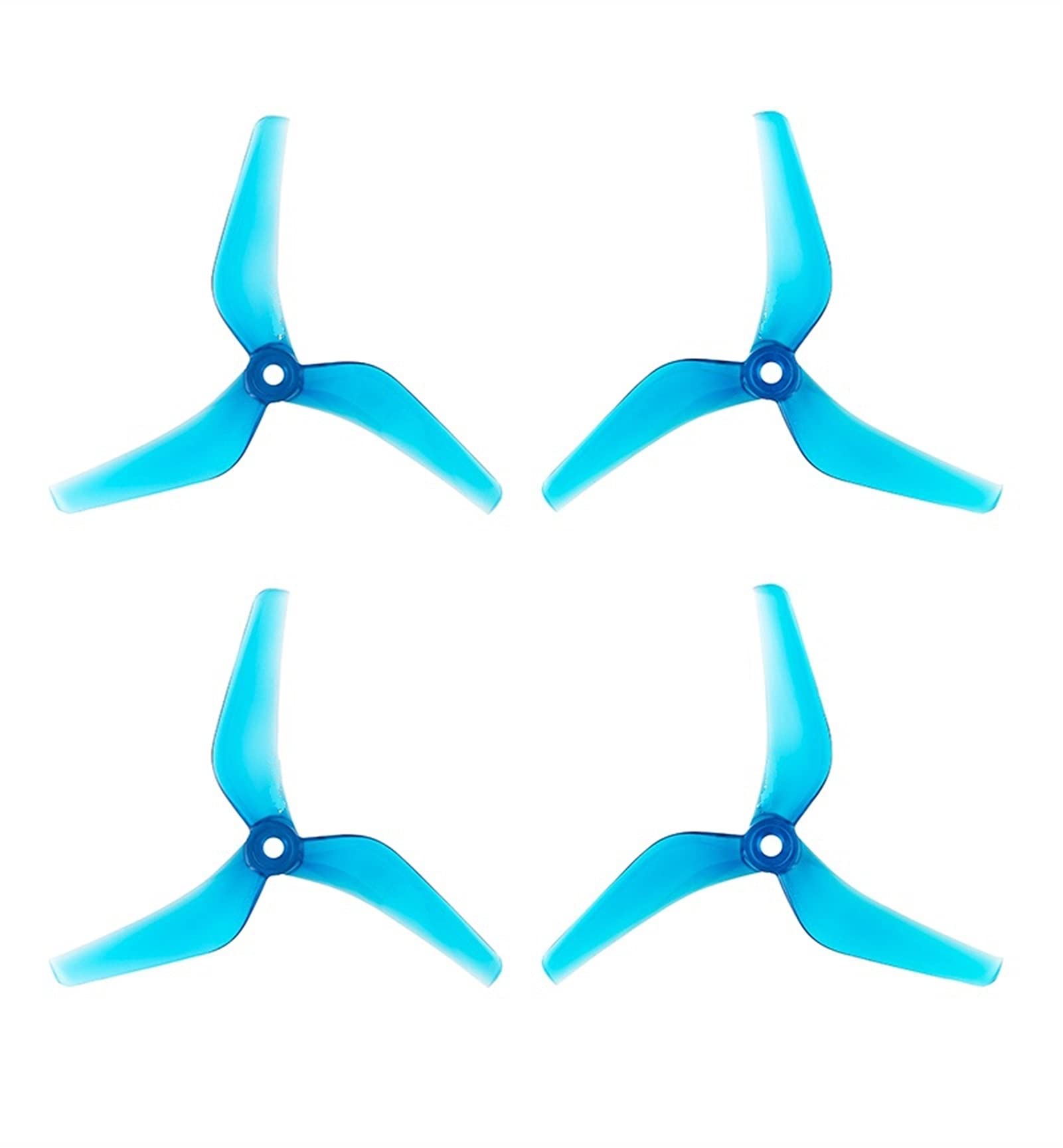 ZAPYVET 2Pairs 5,1 X4X3 3-Blatt PC Propeller RC FPV Racing Freestyle 5 Zoll 5,1 Zoll Drohnen Drohnen-Propeller-Set(2Pairs Blue) von ZAPYVET