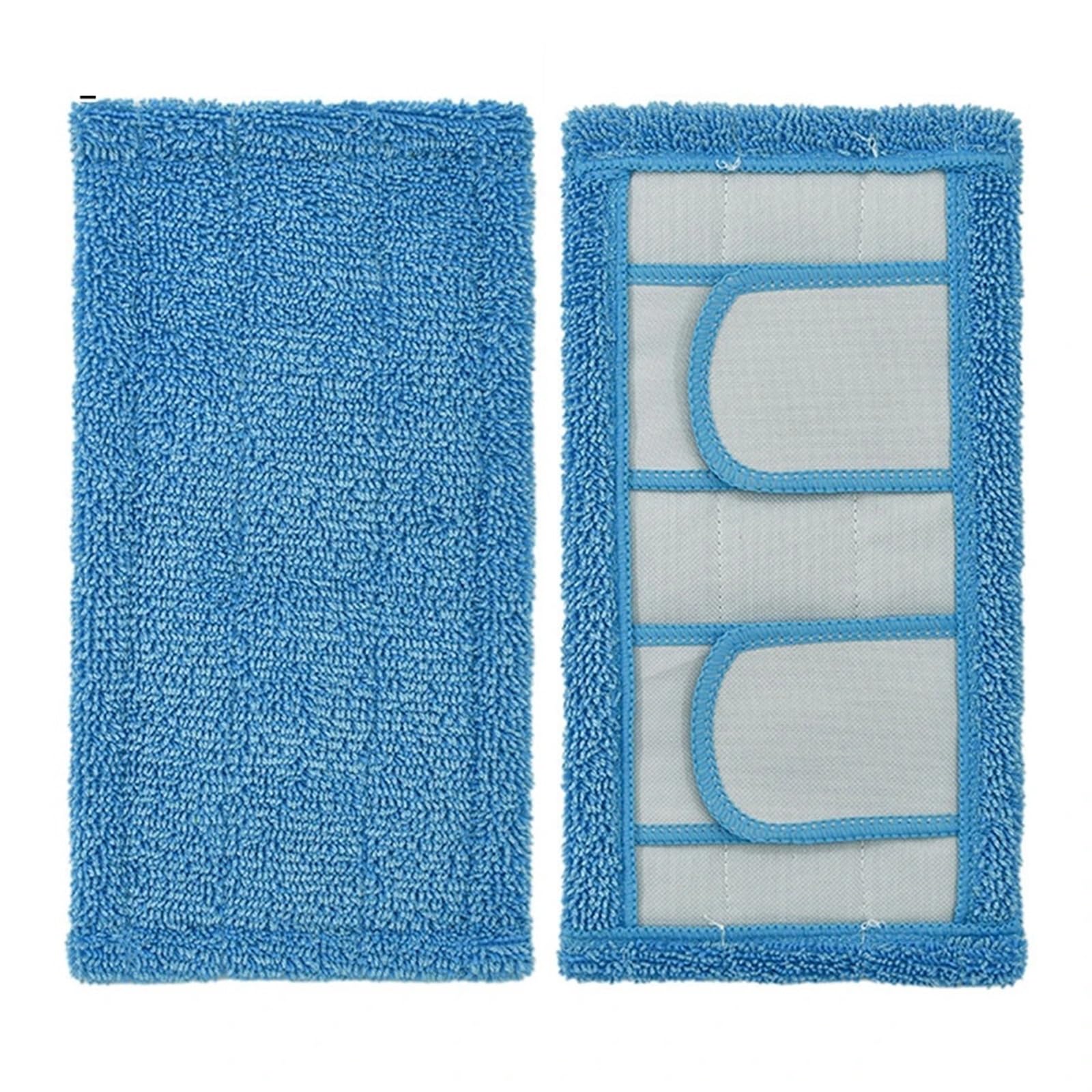 ZAPYVET 2er-Pack Wiederverwendbare Wiederverwendbare Mikrofaser-Mopp-Pads, for Swiffer-, Nass- und Trockenmodelle, Ersatz-Ersatzteile for Mopp-Tuch-Lappen Ersatz-Mopp-Pads(Blue) von ZAPYVET