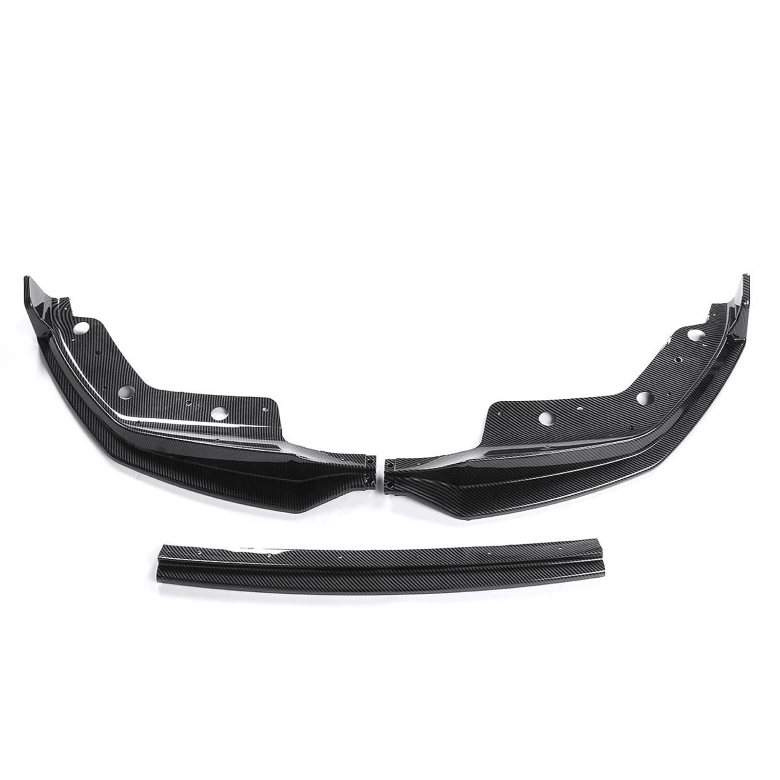 ZAPYVET 3PCS MP Stil G20 Auto Vordere Stoßstange Lip Spoiler Splitter Diffusor Abnehmbare Körper Kit Abdeckung Schutz, for, 3 Serie G20 2019 2020 Frontspoilerlippe(Carbon Fiber Look) von ZAPYVET