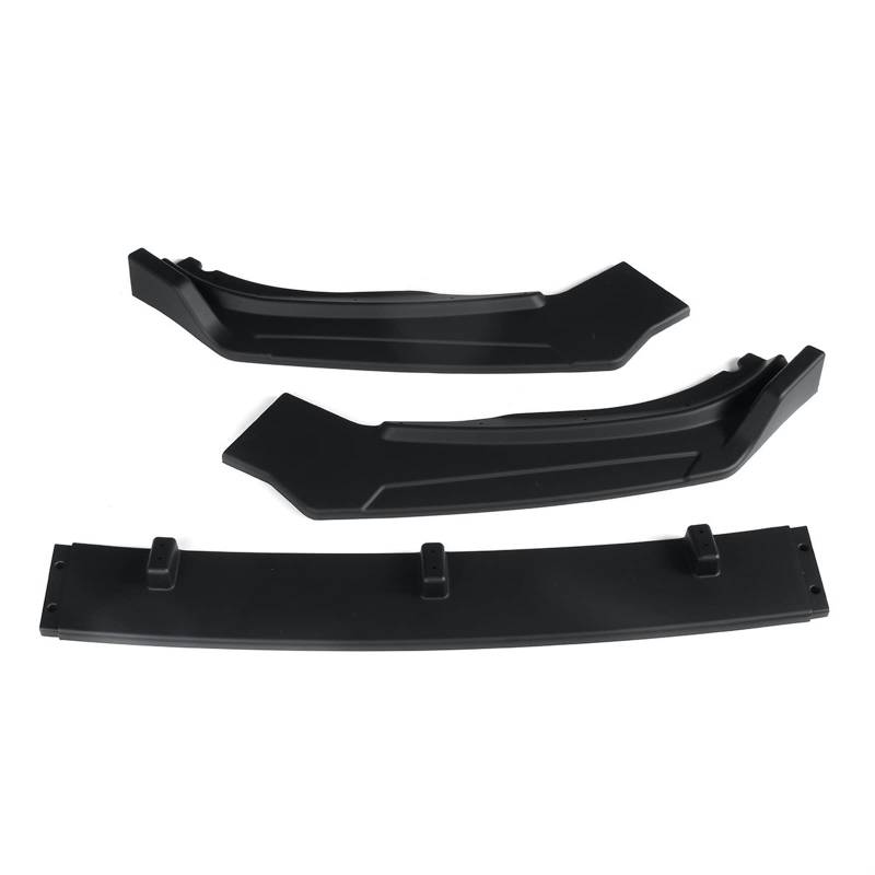 ZAPYVET 3PCS Schwarz Carbon Look Auto Vordere Stoßstange Lip Body Kit Splitter Spoiler Diffusor Deflektor Lippen Schutz, for VW, for Passat 2020 Frontspoilerlippe(Matte Black) von ZAPYVET