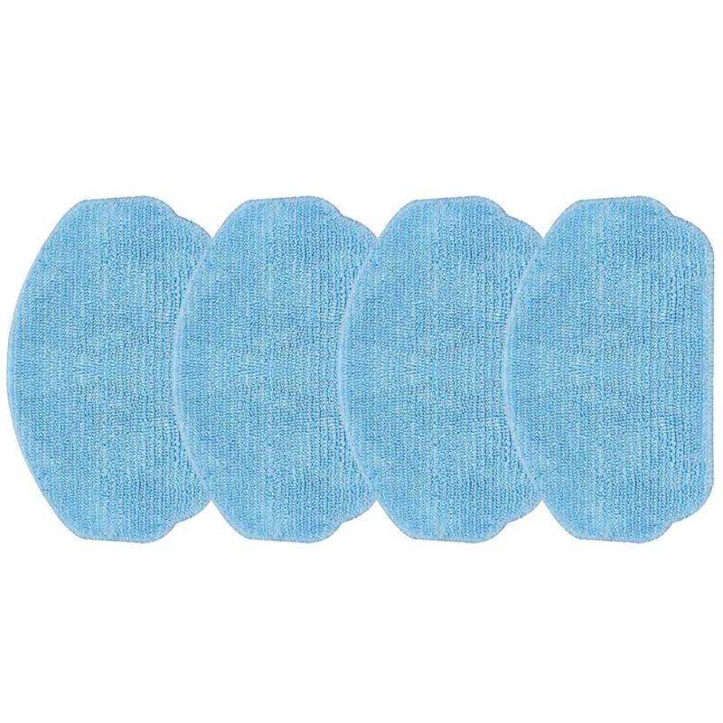 ZAPYVET 4/10 stücke Mopp Tuch Lumpen Mamibot PROVAC Robotic Staubsauger Ersatzteile Trockenen Und Nassen Nutzung Mopp Tücher Pad Boden Reinigung Ersatz-Mopp-Pads(4 Pack) von ZAPYVET