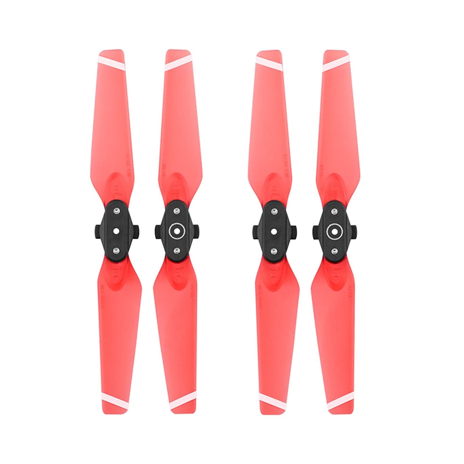 ZAPYVET 4-teiliges Propeller-Schnellverschluss-Klappblatt-Ersatz-Requisiten-Kits Ersatzteile 4730 Bunter Requisiten-Flügelventilator, for DJI, Spark Drone Drohnen-Propeller-Set(Red) von ZAPYVET