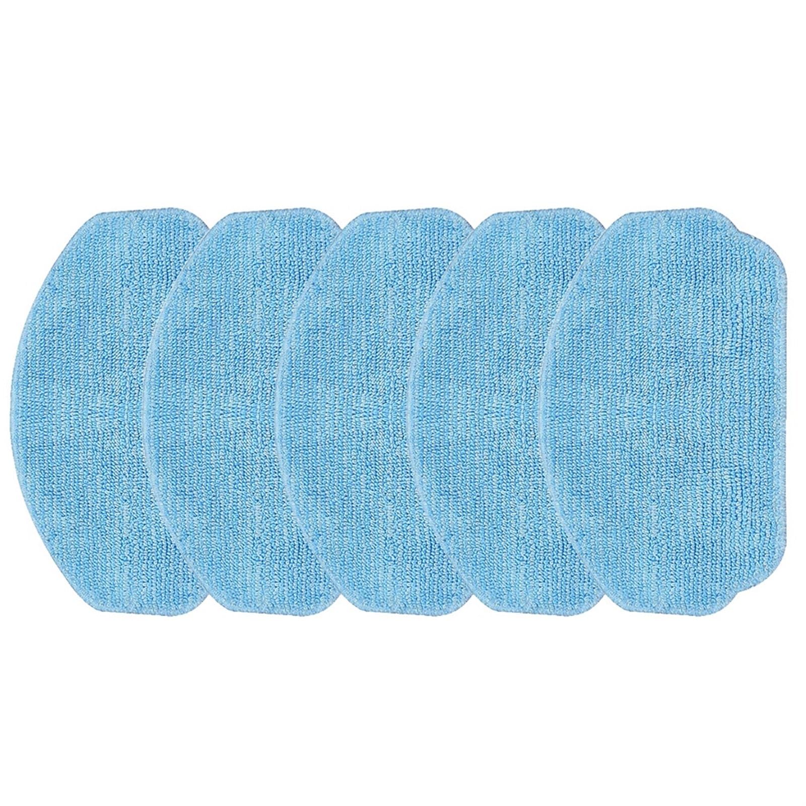 ZAPYVET 5/10 Stück Mikrofaser-Reinigungstücher, for EICOBOT, for BR150 Staubsaugerroboter, trockene und nasse Nutzung, Wischtücher, Pad, Bodenreinigung Ersatz-Mopp-Pads(5 Pack) von ZAPYVET