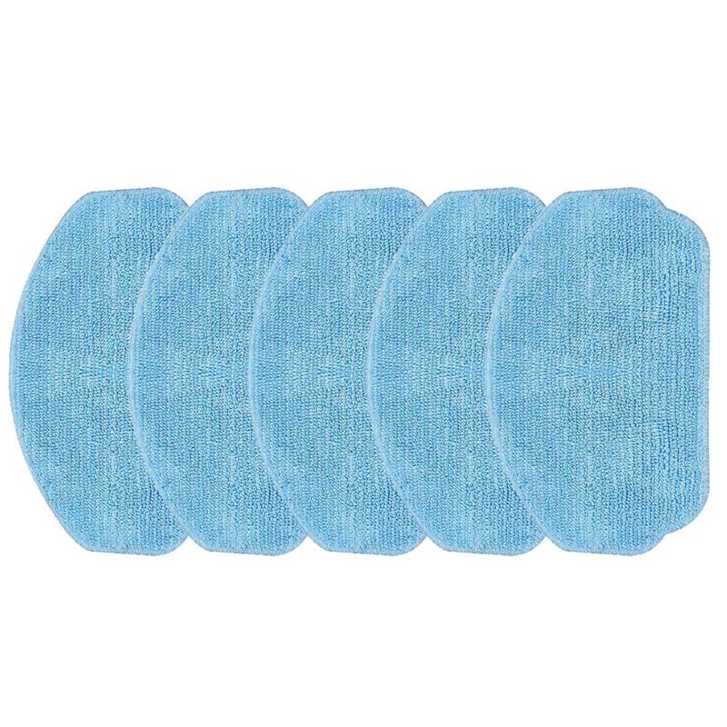 ZAPYVET 5/10 Stück Mikrofaser-Reinigungstücher, for EICOBOT, for BR150 Staubsaugerroboter, trockene und nasse Nutzung, Wischtücher, Pad, Bodenreinigung Ersatz-Mopp-Pads(5 Pack) von ZAPYVET