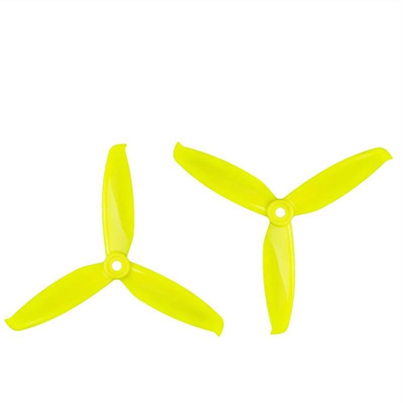 ZAPYVET 5042 5X4,2X3 3-Blatt-PC-Propeller, for RC FPV Racing Freestyle 5-Zoll-Drohnen 2205 2306 Drohnen-Propeller-Set(2Pairs Yellow) von ZAPYVET