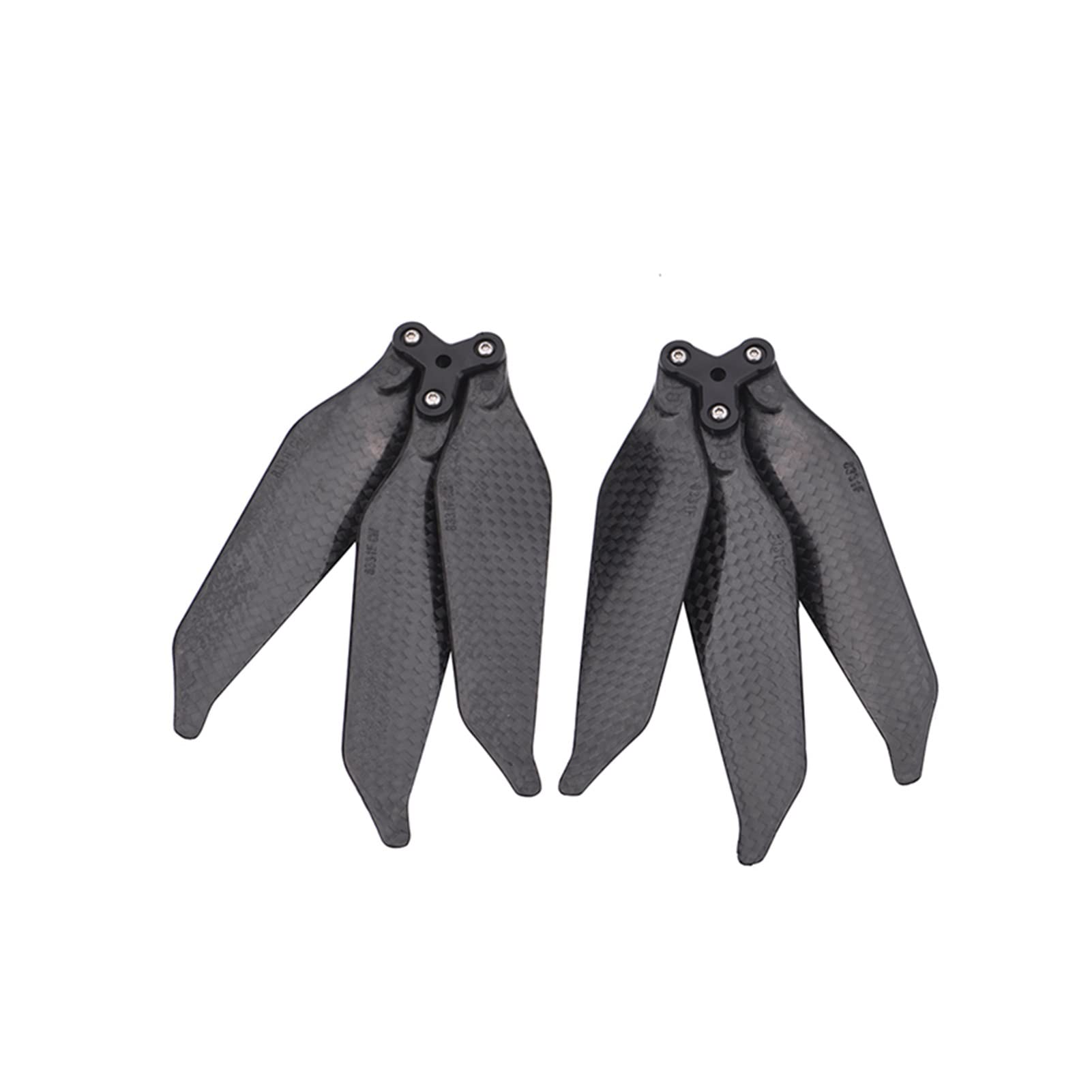 ZAPYVET 8331 Carbon Fiber Low Noise Propeller Ersatz Requisiten Ersatz Klinge Teile CW CCW, for DJI Mavic Pro Platinum Drone Drohnen-Propeller-Set(Three Blade 2 Pcs) von ZAPYVET