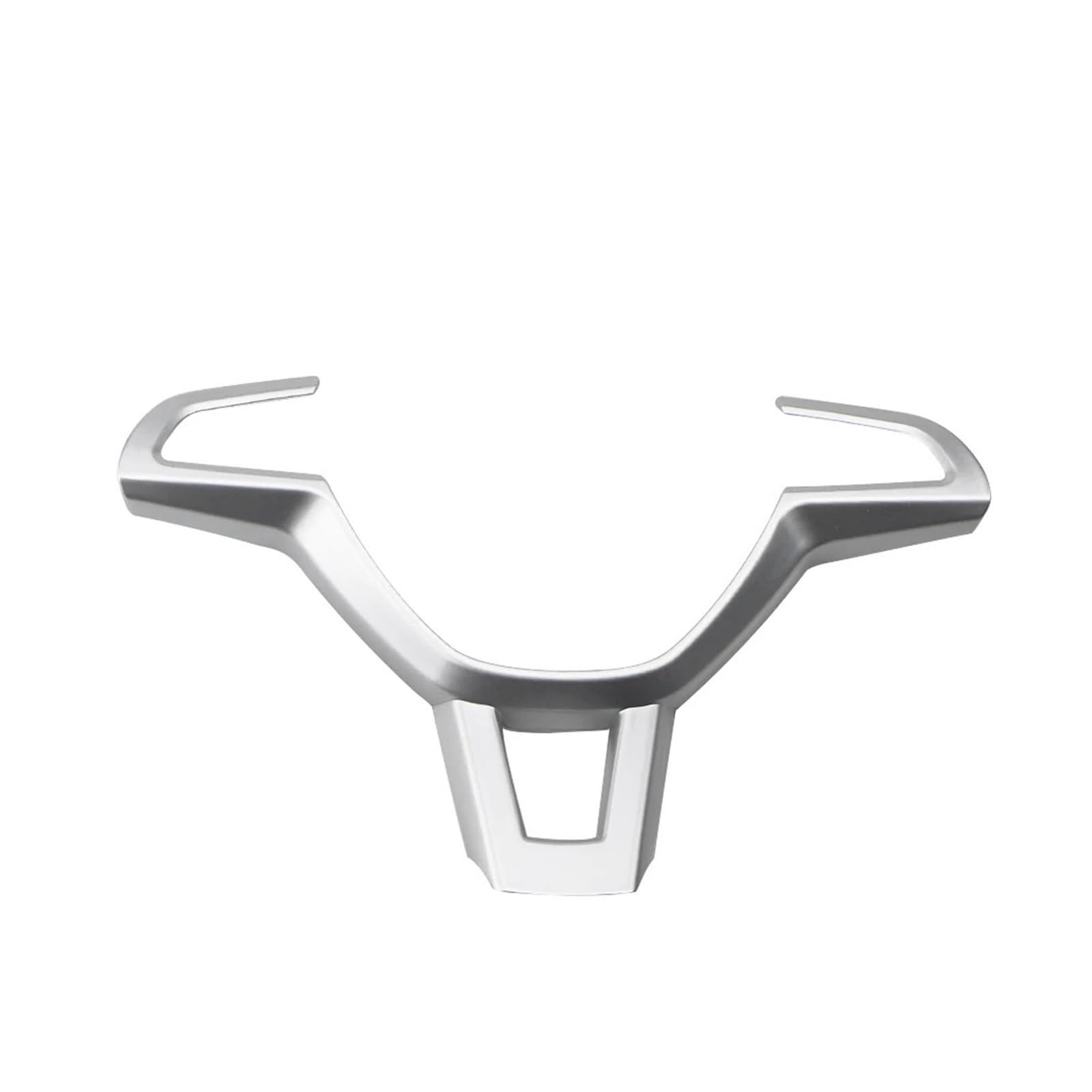 ZAPYVET ABS Chrom Auto Lenkrad Schutz Trim Aufkleber Fit, for Skoda, for KODIAQ, 2017 2018 2019 Zubehör Aufkleber für Lenkradabdeckung(Matte Silver) von ZAPYVET