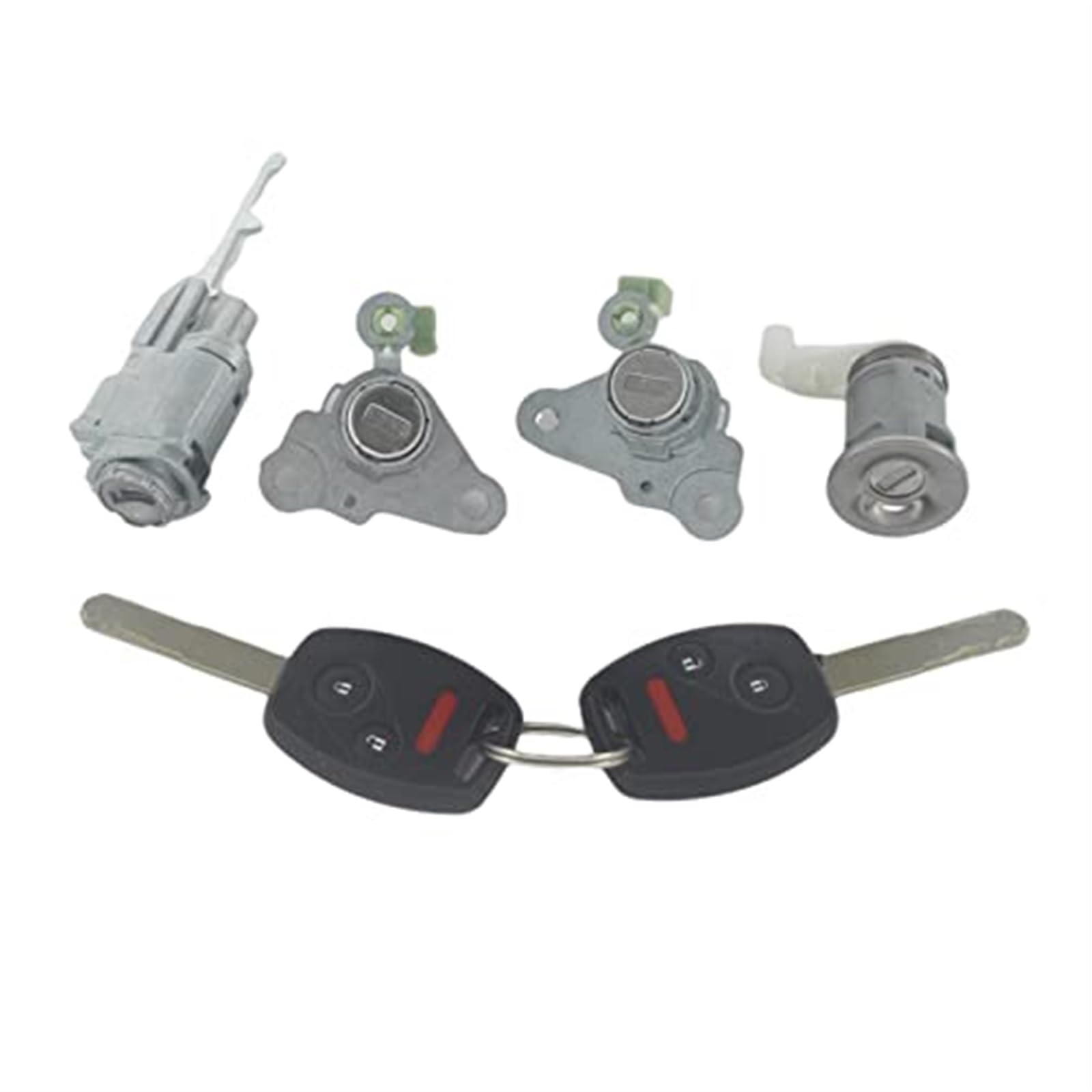 ZAPYVET AL266 SCHLOSSSATZ ZÜNDSCHALTER, TÜRSCHLOSS, MIT 2 SCHLÜSSELN, for FIT 04-11 Autotürschließzylinder(Black 2-Panic Button Key) von ZAPYVET