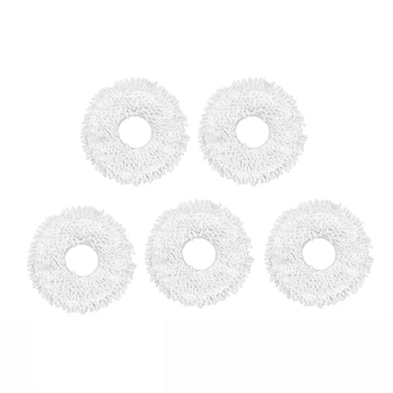 ZAPYVET Abnehmbare waschbare Mopp-Pad-Ersatzteile, for Xiaomi, for Dreame Bot W10 W10 Pro Staubsauger Mopp-Tuch-Pad-Ersatzzubehör Ersatz-Mopp-Pads(Mop-5pcs) von ZAPYVET