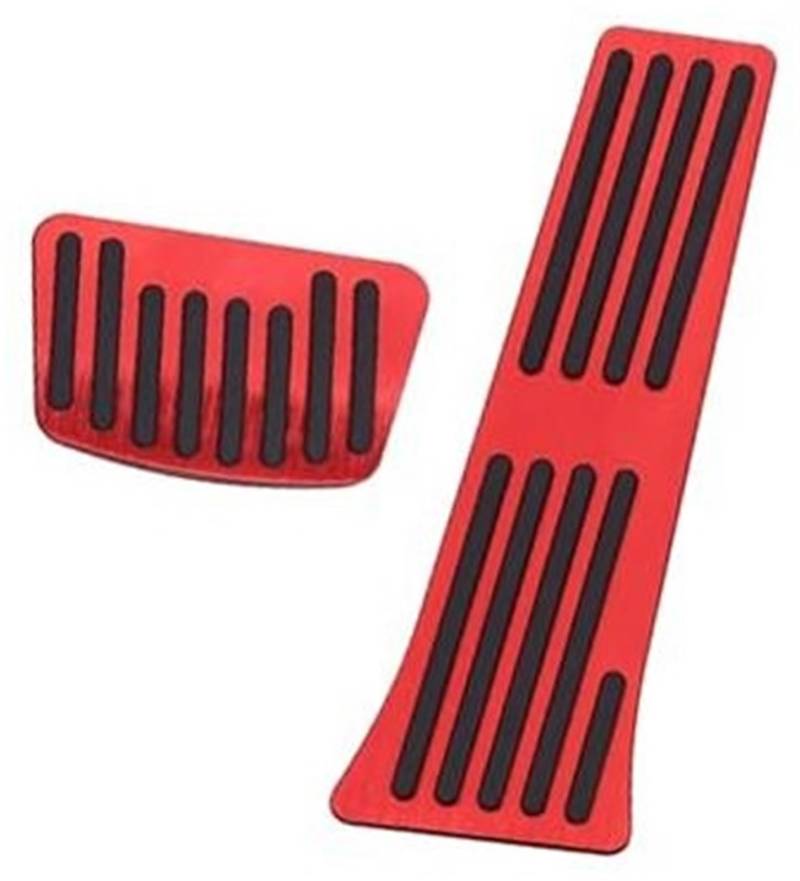 ZAPYVET Auto-Beschleuniger-Bremspedal-Abdeckung, for Kia, K5 DL3 Optima 2013–2023, rutschfeste Pads, Zubehör Kupplungs-Bremspedalabdeckung(Black Red) von ZAPYVET