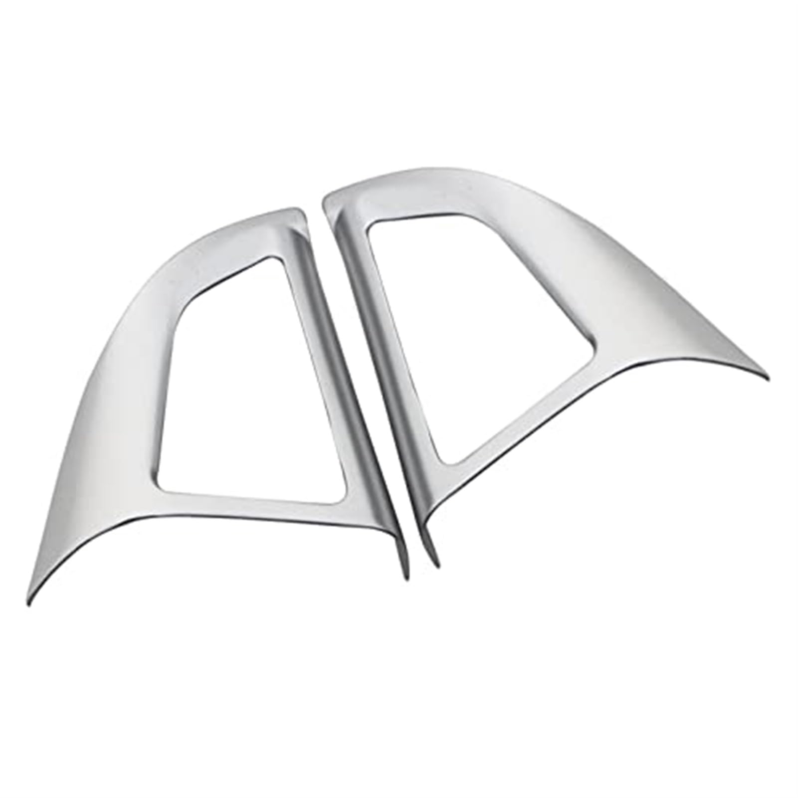 ZAPYVET Auto Chrom Lenkrad Schutzhülle Trim Aufkleber, for Chevrolet, for Cruze, Limousine Schrägheck 2009-2015 Trax Zubehör Aufkleber für Lenkradabdeckung(Black 2 Hole Matte Silver) von ZAPYVET