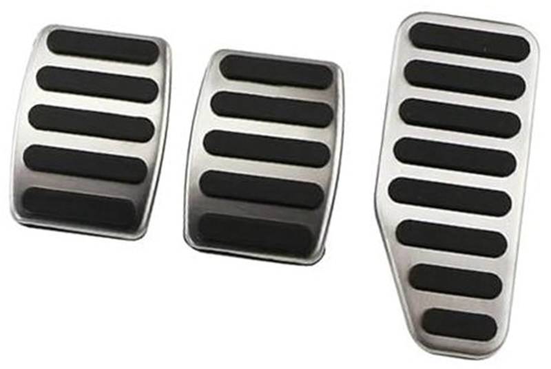 ZAPYVET Auto-Gaspedal-Bremsfußpedalabdeckungen, for Jimny 2019+, for Jimny 2019–2020, Edelstahl-Zubehör Auto-Pedalabdeckung(Black MT Pedal) von ZAPYVET