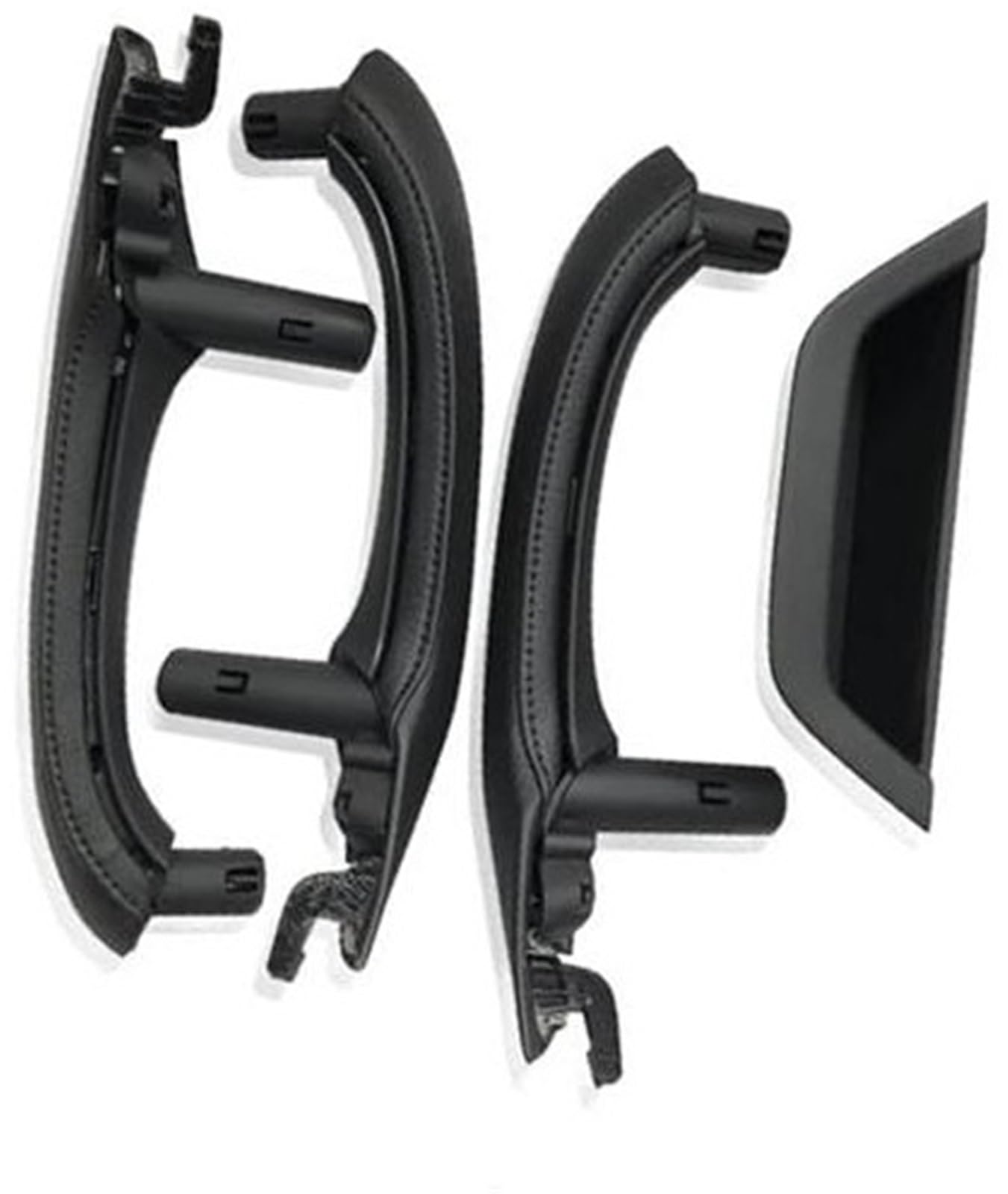 ZAPYVET Auto-Innentürgriff, for, X3 X4 F25 F26 2010 2011 2012 2013 2014-2016 RHD Auto-Innentürgriffabdeckung Fahrerarmlehnenverkleidung Auto-Innentürgriff(Black RHD 7pcs Set Black) von ZAPYVET