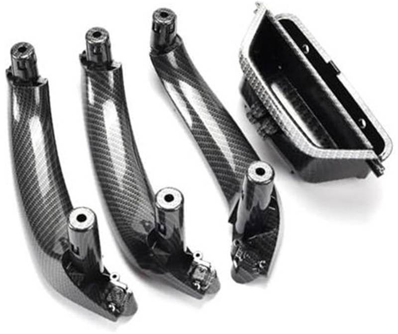 ZAPYVET Auto Innentürgriff LHD RHD 51417250307 Auto vorne Links Türinnengriff Pull Trim Panel Griff, for, X3 X4 F25 F26 2010-2016 Auto-Innentürgriff(Black RHD Carbonfiber Pattern Set) von ZAPYVET