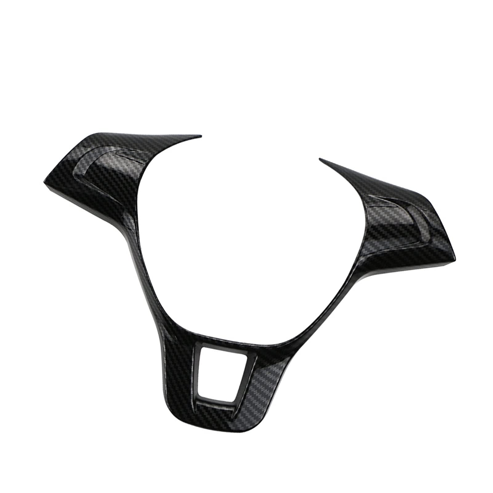 ZAPYVET Auto-Lenkradabdeckungs-Ordnungsaufkleber, for VW, for Golf 7 GTI MK7, for Polo 2014 2015, for Jetta, for MK6 2015 2016 Zubehör Aufkleber für Lenkradabdeckung(Carbon Black) von ZAPYVET