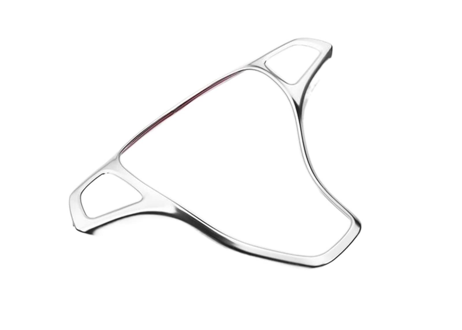 ZAPYVET Auto-Lenkradknopf-Zierrahmen, for Mercedes-Benz, for CLA GLA A-Klasse C117 W176 X156 W117 Autozubehör Aufkleber für Lenkradabdeckung(Silver Style) von ZAPYVET