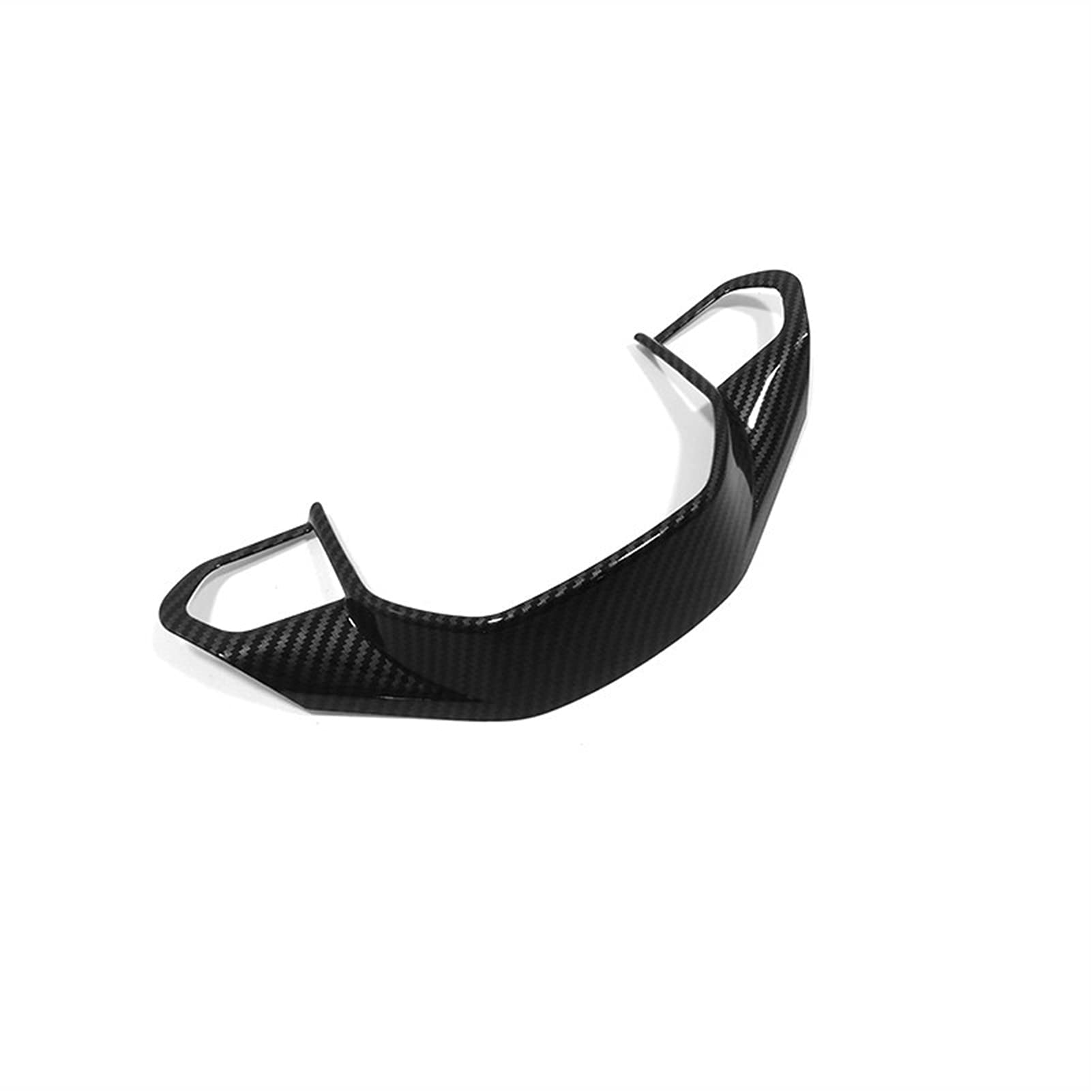 ZAPYVET Auto Lenkradschalter Knopf Dekoration Abdeckung Verkleidung, for Peugeot, 2008 2019 2020 ABS Kohlefaser Auto-Lenkradbezüge(Carbon Fiber) von ZAPYVET