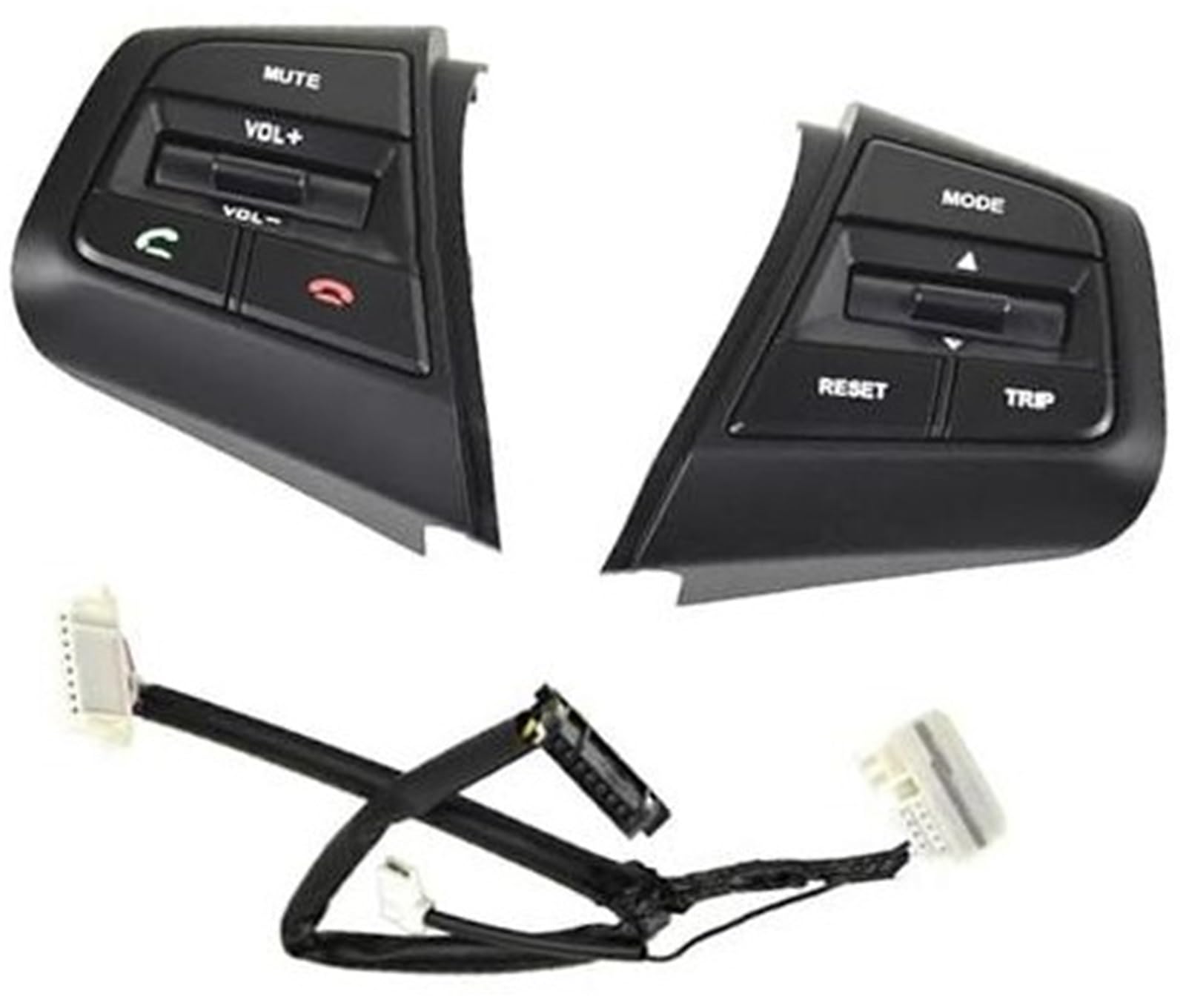 ZAPYVET Auto-Tempomat-Taste, for Hyundai, for Creta, for IX25, Auto-Lenkrad-Tempomat-Schalter-Taste, Fernbedienungs-Lautstärkeschalter-Taste, Audio-Schalter-Taste(Black 1 Set) von ZAPYVET