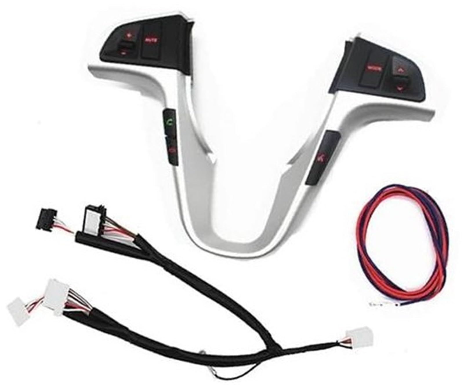 ZAPYVET Auto-Tempomat-Taste, for Hyundai, for Verna, for Solaris 2011–2016, Auto-Lenkrad-Taste, Lenkrad, Audio-Lautstärke, Musiksteuerung, Tastenschalter(Black 10) von ZAPYVET