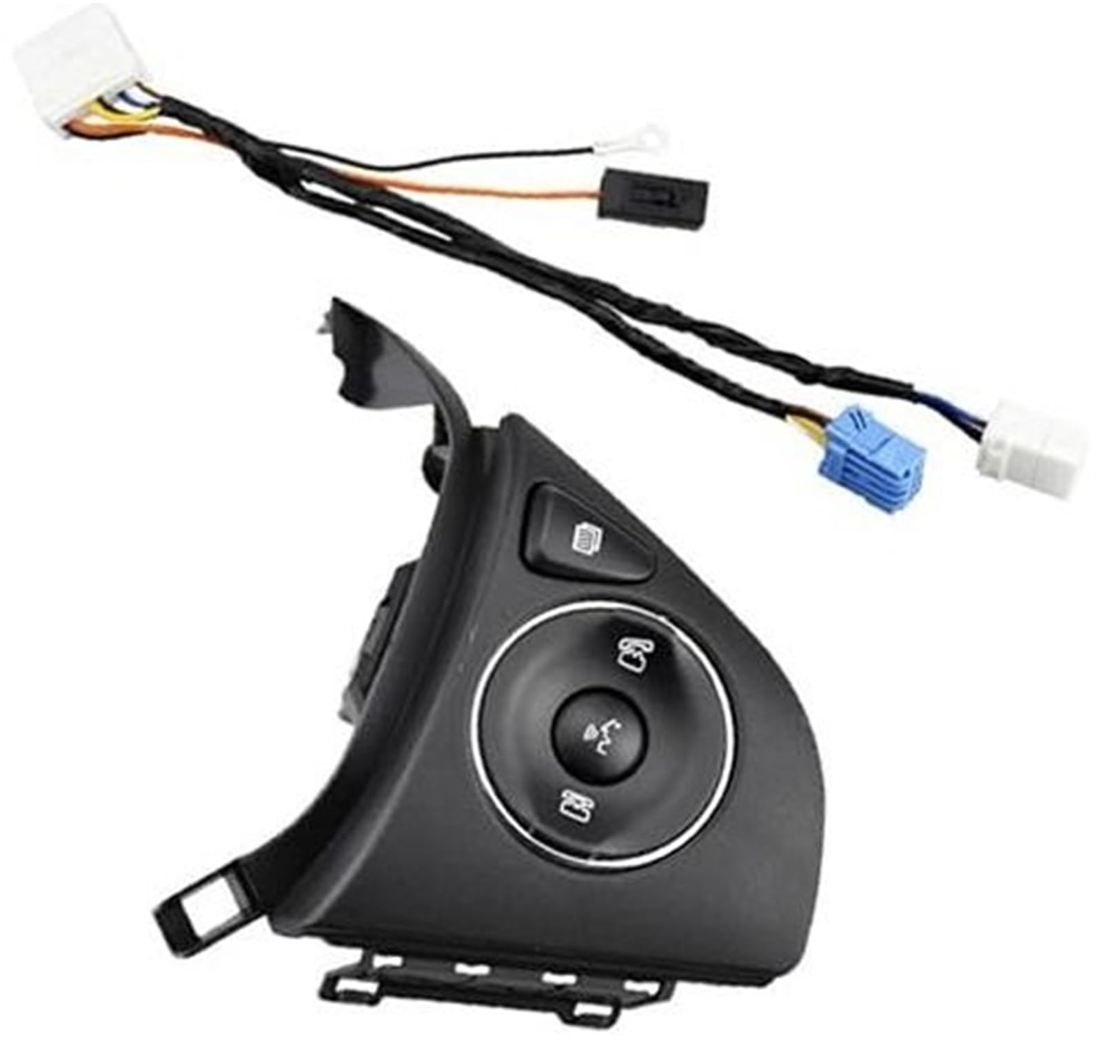 ZAPYVET Auto-Tempomat-Taste, passend for 2015 2016 2017 2018, Auto-Tasten, Schalter, Audio-Radio-Fernbedienung, Bluetooth-Taste, Lenkradsteuerung, Auto-Styling-Teile(Black R 2) von ZAPYVET