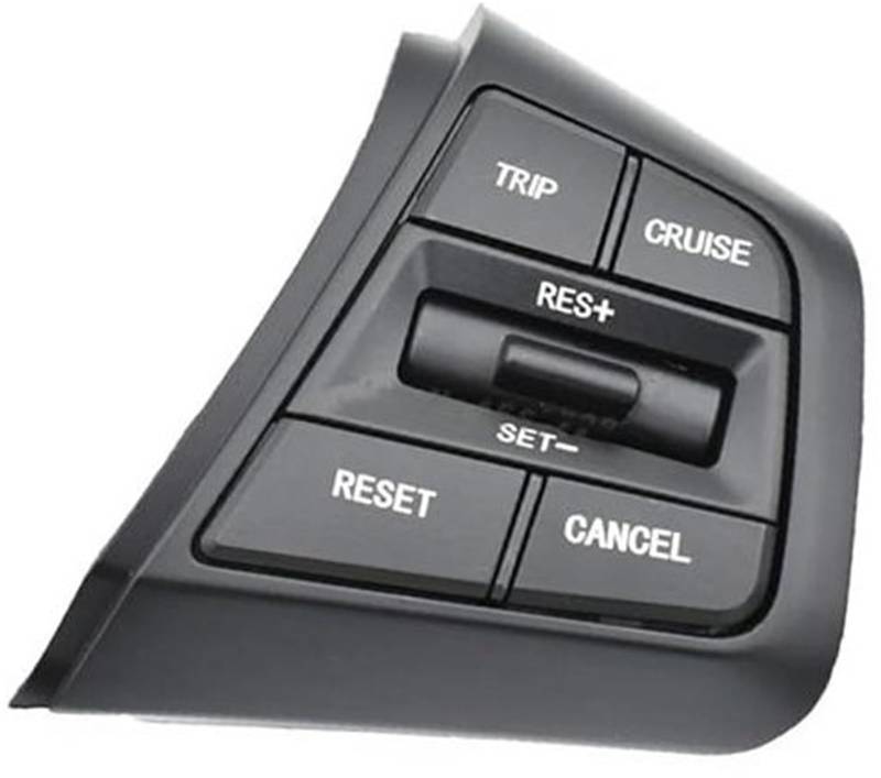 ZAPYVET Auto-Tempomattaste, for Hyundai, for Creta Ix25 1.6L 2015–2019, Auto-Lenkrad-Tempomattasten, Fernbedienungs-Lautstärketaste mit Kabeln(Black R) von ZAPYVET