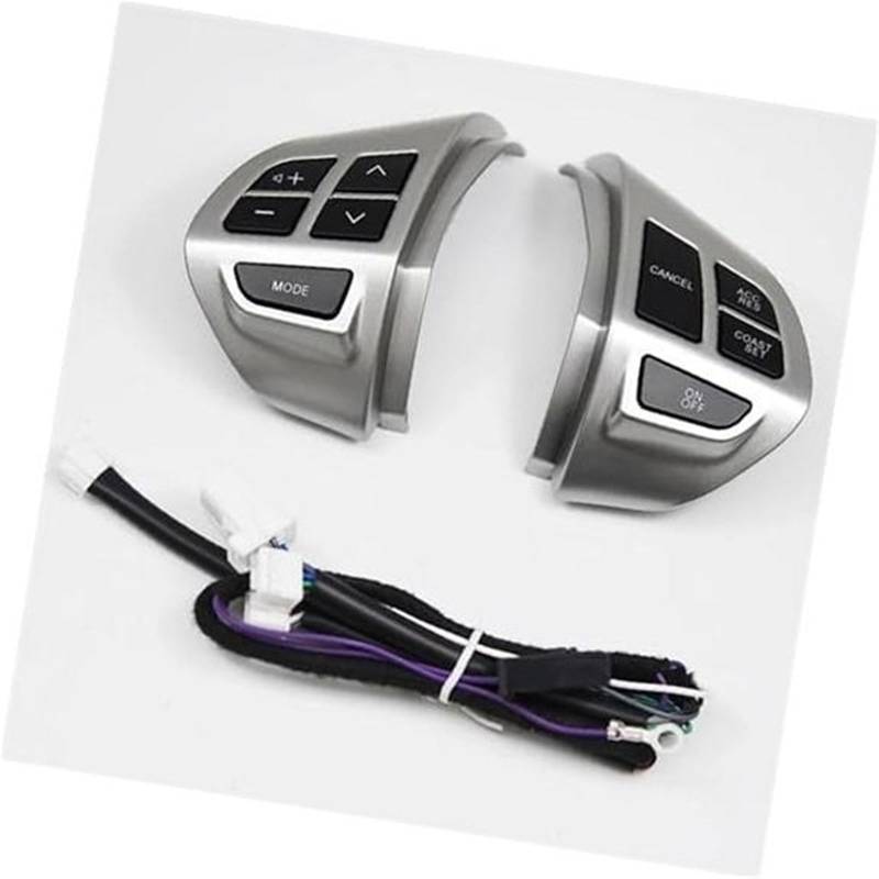 ZAPYVET Auto-Tempomattaste, for Mitsubishi, for Lancer, for Outlander, for ASX 2007-2012 Auto-Multifunktions-Lenkradtaste Tempomatschalter(Black 5) von ZAPYVET