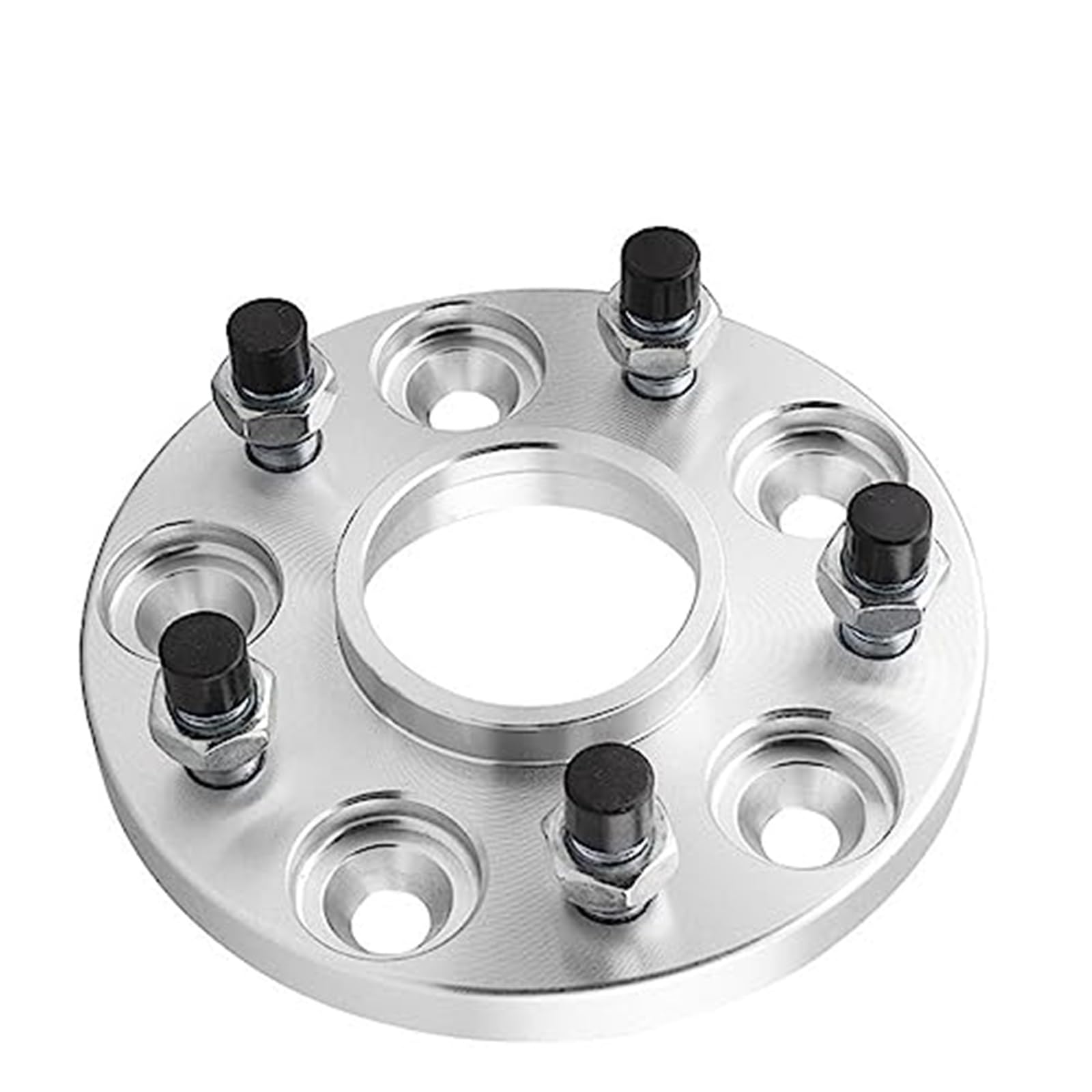 ZAPYVET Autoraddichtung 1 Stück, for Corolla, 5 Löcher Aluminium-Radabstandshalter 5x100 PCD CB 54,1 mm Nabenadapter 5x3,93 Adapter Radabstandshalter Spurverbreiterung Adapter(Black 15mm) von ZAPYVET