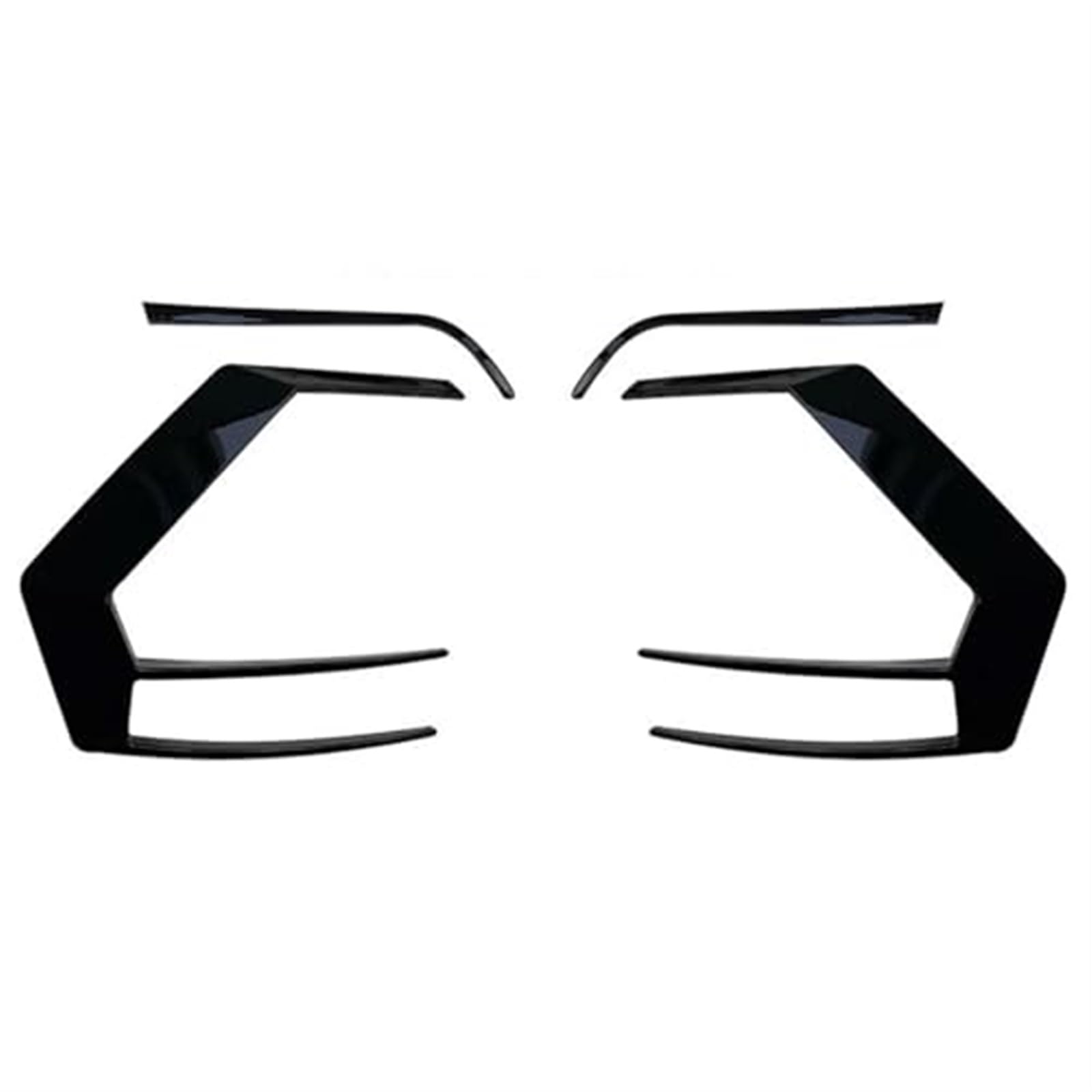 ZAPYVET Autospoiler, for VW, for Golf, 7, for MK7, for GTI R, for GTD 7.5 MK7.5 R400 2012-2019 Heckstoßstangensplitter Canard Spoiler Heckflosse Auto-Heckspoiler(7 up Black) von ZAPYVET