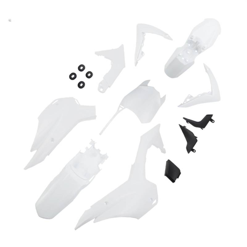 ZAPYVET CRF110 Kunststoffteile Verkleidungsabdeckungs-Kits Offroad-Motorrad-Dirt-Pit-Bike, for CRF 110 2013 2014 2015 Dirt Pit Bike Verkleidungskotflügel-Kit(White) von ZAPYVET