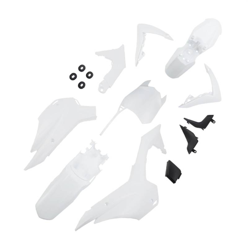 ZAPYVET CRF110 Verkleidungsabdeckungssatz Motorrad Kotflügel vorn hinten Kennzeichenschutz CRF 110 2013 2014 2015 Dirt Pit Bike Verkleidungskotflügel-Kit(White) von ZAPYVET