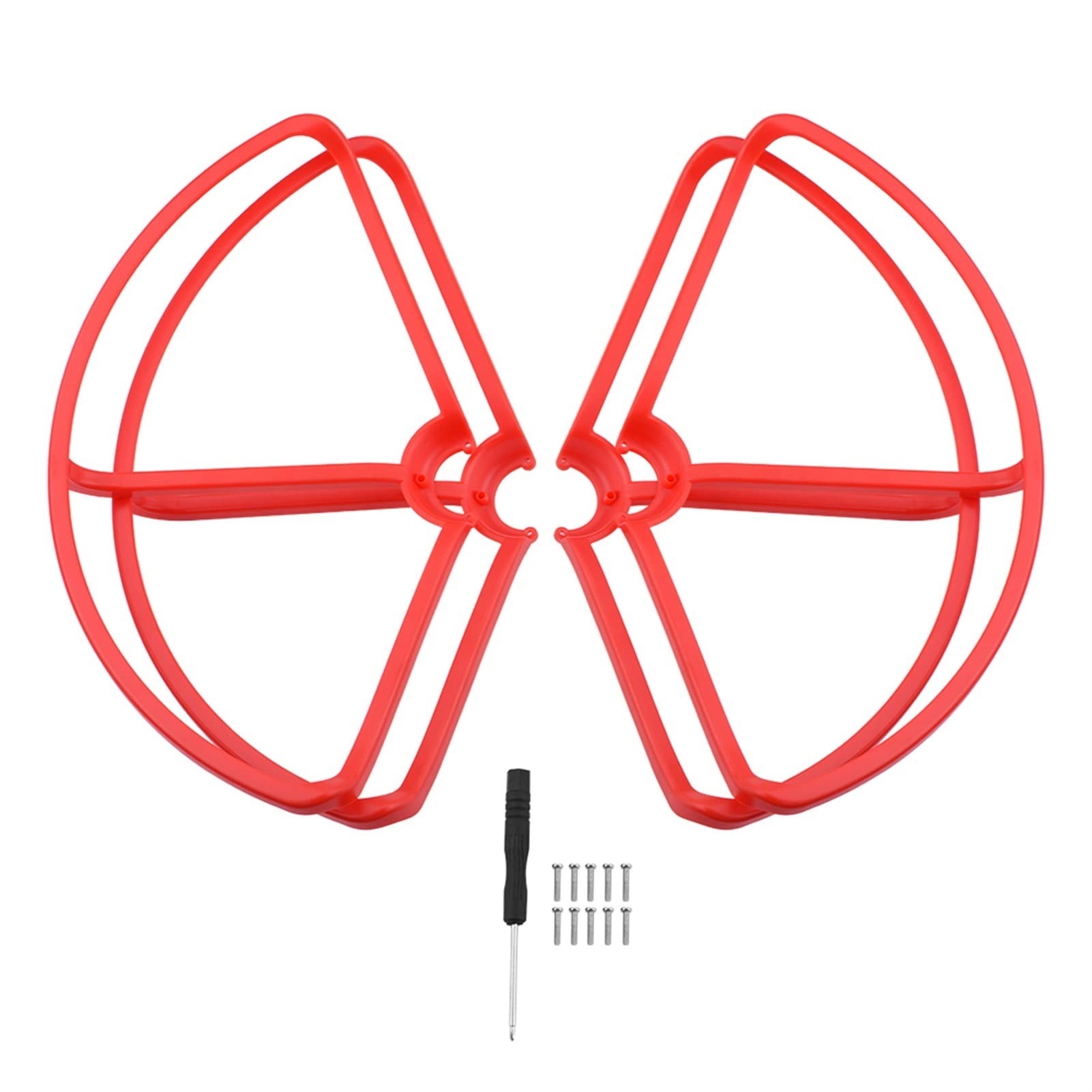 ZAPYVET CW CCW Propellerversion RC Schutzschutz Requisitenschutz, for Fimi 4k 1080P Bumper Quadcopter Blades Drohnen-Propeller-Set(Red Prop Guard) von ZAPYVET