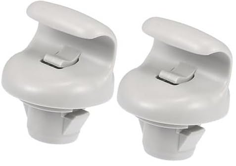 ZAPYVET Clip for Sonnenblende im Auto, Hakenclips for Sonnenblende, for Nissan Sentra 2015-2019, ABS, Nr. 96409CG000, Grau, 2 Stück Hakenclips für Sonnenblenden von ZAPYVET