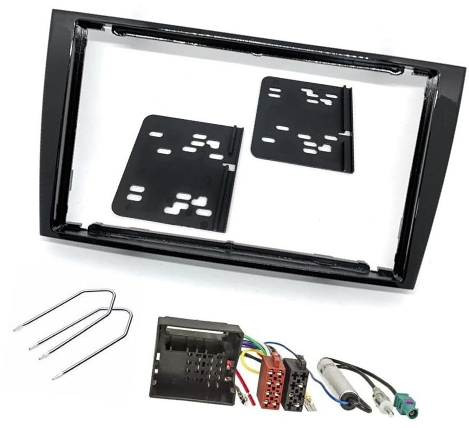 ZAPYVET Doppel-DIN-Autoradio-Rahmen-Installationssatz, 2-DIN-Frontpanel-Rahmen-Stereo, for 308 2007-2013, for 408 2011+ RCZ 2010-2015 Autoradio-Armaturenbrett von ZAPYVET