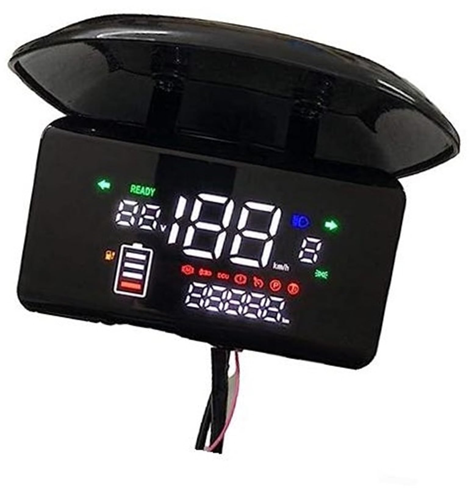 ZAPYVET Ebike LCD Display Motor Geschwindigkeitsmesser Bildschirm 48-72V E-Bike Elektrofahrrad Roller, mit Windschutzscheibe Kommunikationsinstrument anzeigen von ZAPYVET