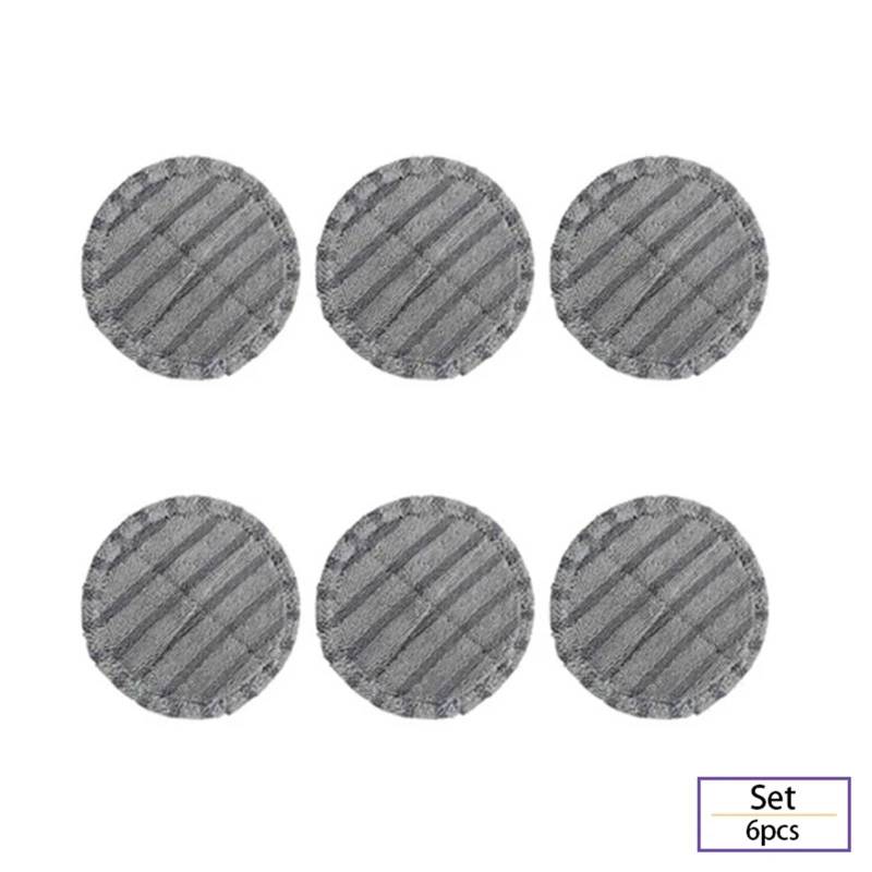 ZAPYVET Elektrische Moppkopfbürste mit Wassertank-Ersatz, for Dyson, for V7 V8 V10 V11 V15 Staubsauger, abnehmbares Tuch-Mopp-Zubehör Ersatz-Mopp-Pads(Mop Cloth-6pcs) von ZAPYVET