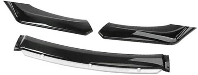 ZAPYVET For VOLVO, Auto-Frontstoßstangen-Lippenspoiler-Körpersatz, dekorativer Stoßstangen-Canard-Lippensplitter, Limousine, Breite unter 176 cm, Spoiler Auto-Frontstoßstangensplitter(BLACK Bright Bla von ZAPYVET