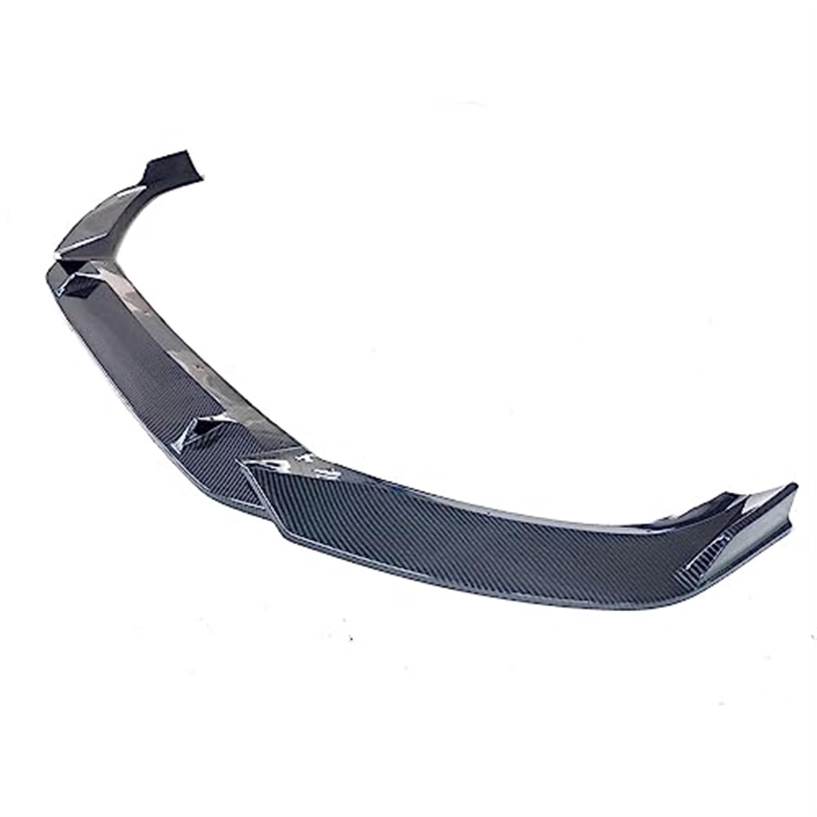 ZAPYVET Frontstoßstangenlippenspoiler Seitensplitter Diffusorabdeckung, for, A4 B9 Limousine 2017 2018 Body Kit Deflector Guard Autozubehör Frontspoiler Auto-Frontstoßstangensplitter(Black Carbon Fib von ZAPYVET